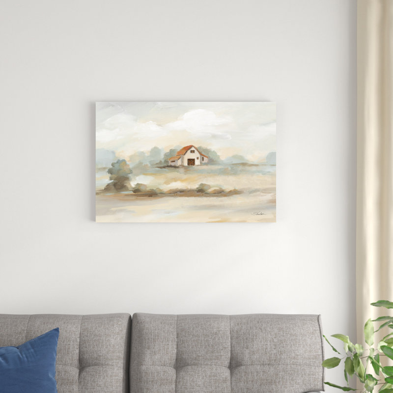 Paysage de la vieille ferme, H 20 po x l 30 po
