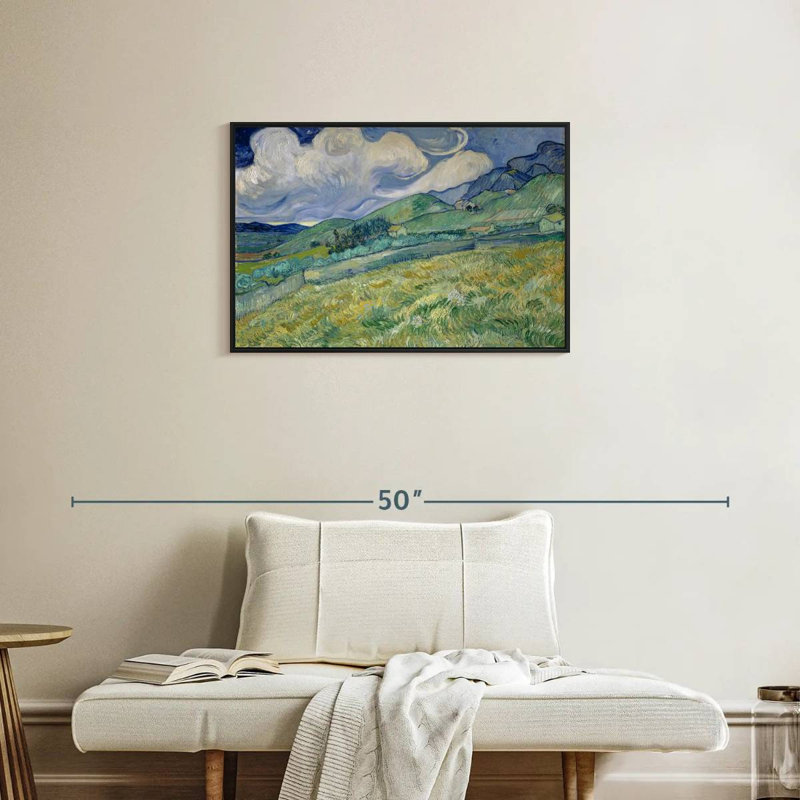 Alvord Wheatfield and Mountains 1889, H 21 po x l 31 po