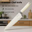 Ensemble de couteaux de cuisine en acier inoxydable à haute teneur en carbone 6 pièces, ensemble de couteaux de cuisine ergonomique en PP en polypropylène, conception compacte, cadeau élégant