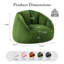 Fauteuil à billes surdimensionné en microfibre 47 po-204738173