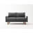 Anacapa 58" Velvet Round Arm Sofa Loveseat-813055686