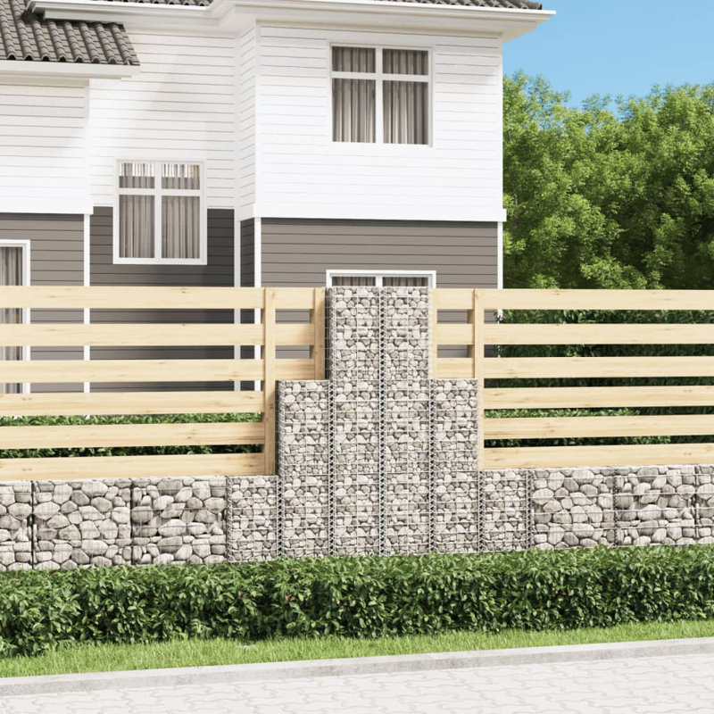 Bordure de pelouse en métal argenté H 59,1 po x l 9,8 po Arshen