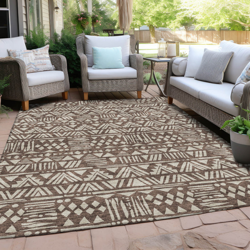 Colzie Indoor / Outdoor Rug, Rectangle 3' x 5'