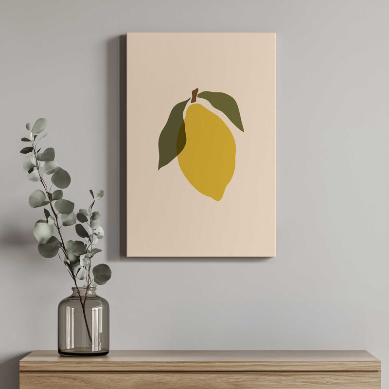 Reproduction d'art «Simple Lemon II» par Garima Dhawan, Toile tendue, Ne s’applique pas, 16" H x 12" W