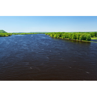 Upper Mississippi River From Wabasha Bridge by Banksphotos