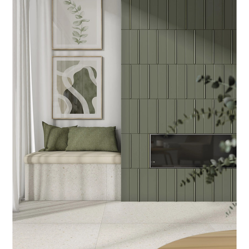 Adobe Mandacaru 3 x 14 mat, Vert