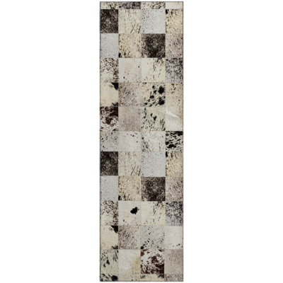 Premium Machine Washable Alliah AMF105 Granite Rug