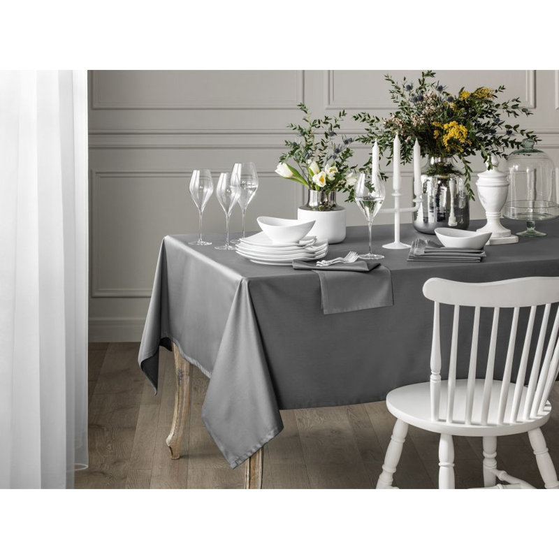 Alif Dining Linen Set, Dark Gray