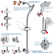 7.5" Rotatable Dual Shower Head with Handheld Combo, Adjustable Slide Bar