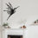 Décoration murale en métal suspendue volante Humming Bird Animal