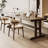 Nut-brown Rectangular Solid Wood writing desk-117619939