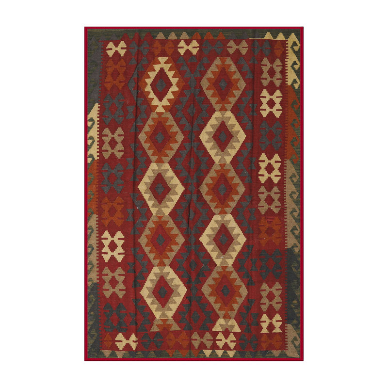 Yockey Southwestern Indoor Rug, Rectangle 6' x 9'