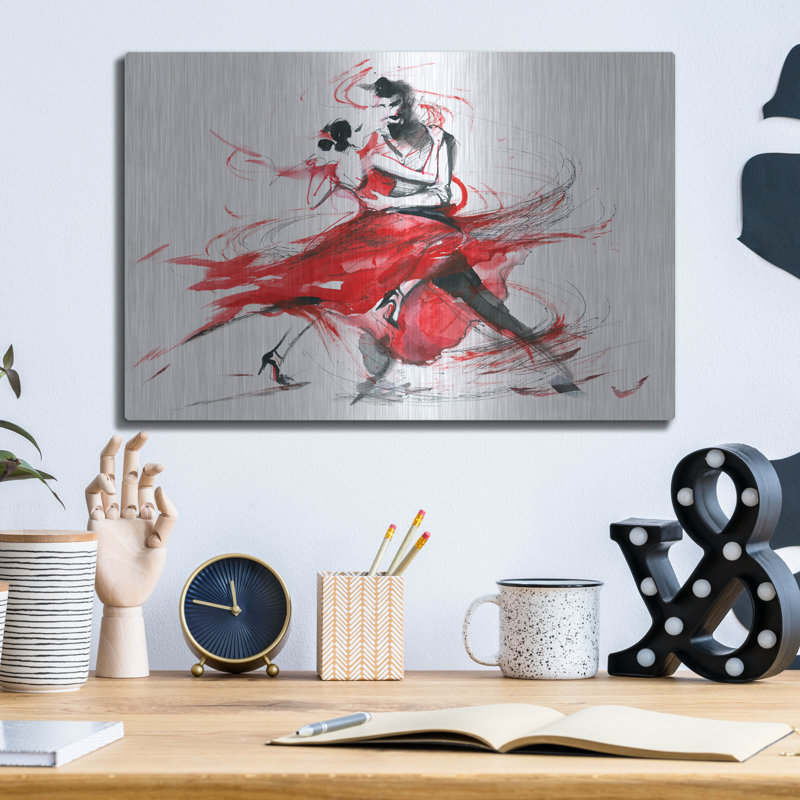 «Tango», art mural en métal, H 12 po x l 16 po