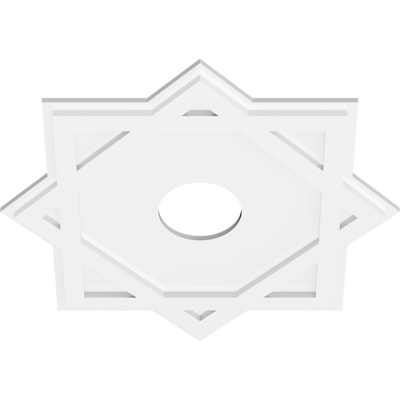 Médaillon de plafond contemporain 24 po x P 5 po x P 13 1/4 po x P 1 po Axel, H 24 po x l 24 po x P 1 po