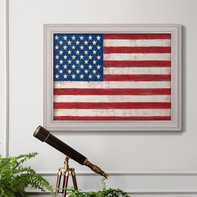 Toile encadrée de qualité supérieure Old Glory - prête à être accrochée