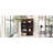 51.2'' Freestanding Lighted Display Cabinet, Glass Door Pantry Cabinet,  Cabinet With 4-Tier Adjustable Glass Shelves And Metal Frame, For Livingroom, Kitchen & Office - Brown