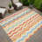 Machine Washable Indoor/Outdoor Bourkelands ACN2342 Stripes Rug-534234701