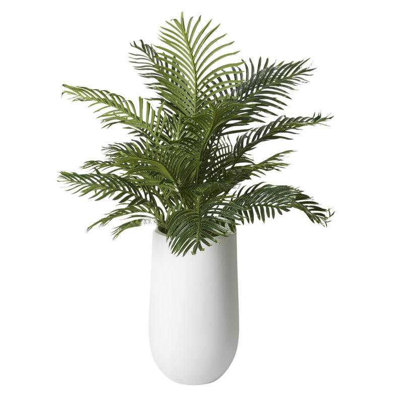 Faux Hawaiian Palm Plant in Planter