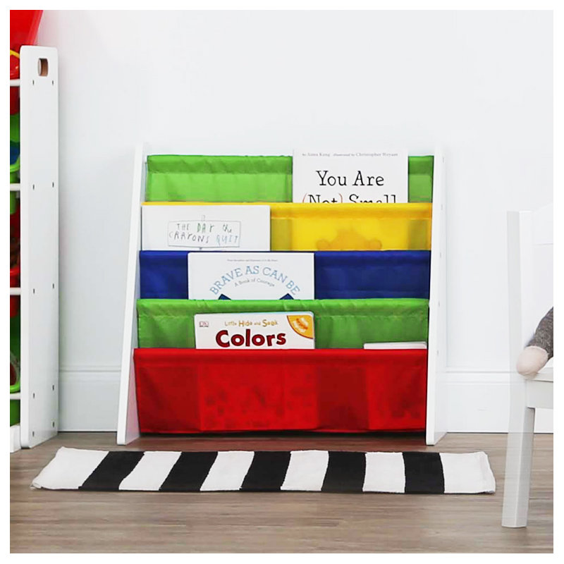 Hoeft Kids Book Display, White/Green/Blue