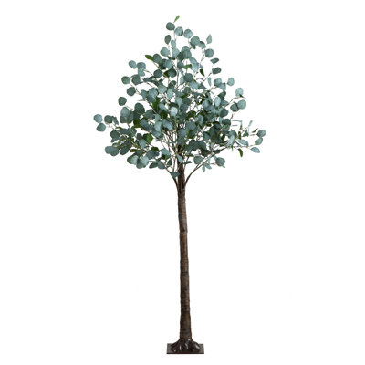 6 pi Eucalyptus artificiel éclairé avec 420 lumières DEL blanc chaud
