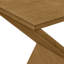 Table d'appoint contemporaine Amare en placage brun, H 24,25 po x l 24 po x P 11,75 po-2063454219