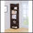 Cappuccino 6-Tier Corner Bookcase