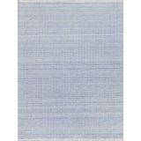 Echo Geometric Area Rug in Light Blue