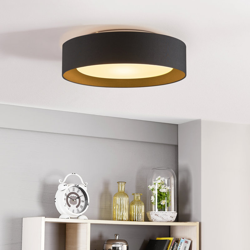 Redbad Flush Mount, Black