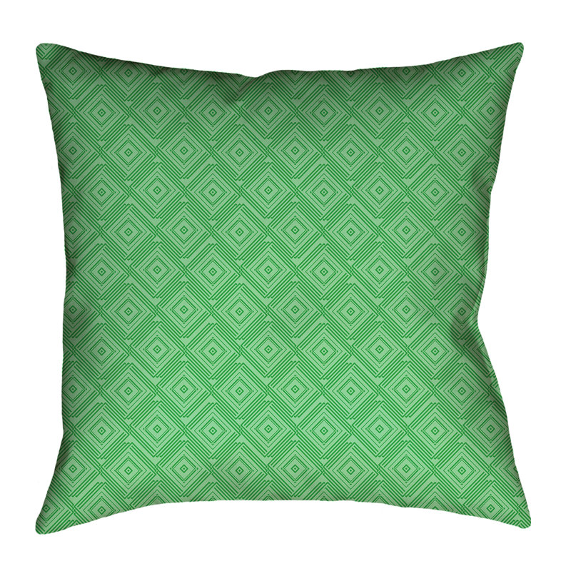 Housse de coussin Katelyn Elizabeth, 20 po x 20 po, Polyester, Vert
