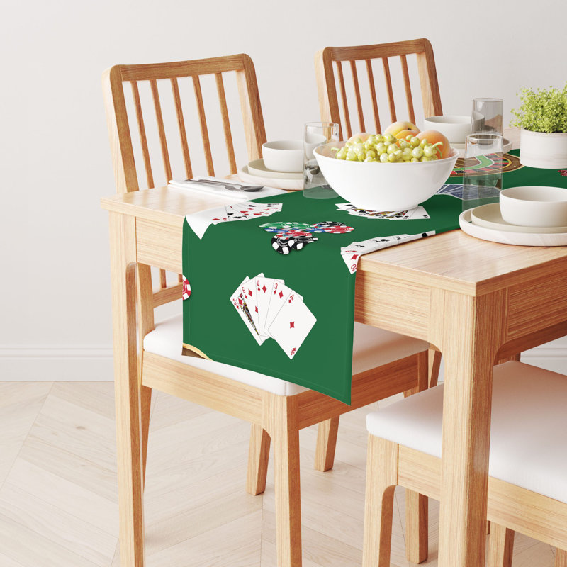 Vollmar Geometric Table Runner, 108" x 14"
