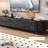 Minimalist Retro Black Coffee Table TV Stand