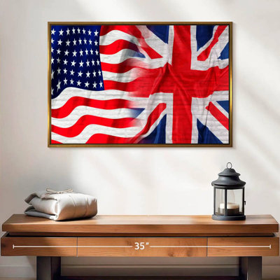 American And British Flag