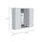 Ellegrini 1-Drawer Medicine Cabinet White-1461711667