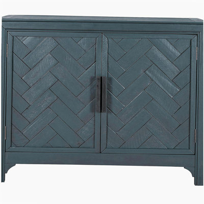 U_STYLE 40'' Modern Cabinets with Unique Design Doors with 1 Adjustable Shelves,Suitable for Multiple Rooms Such as Living Room and Study Room