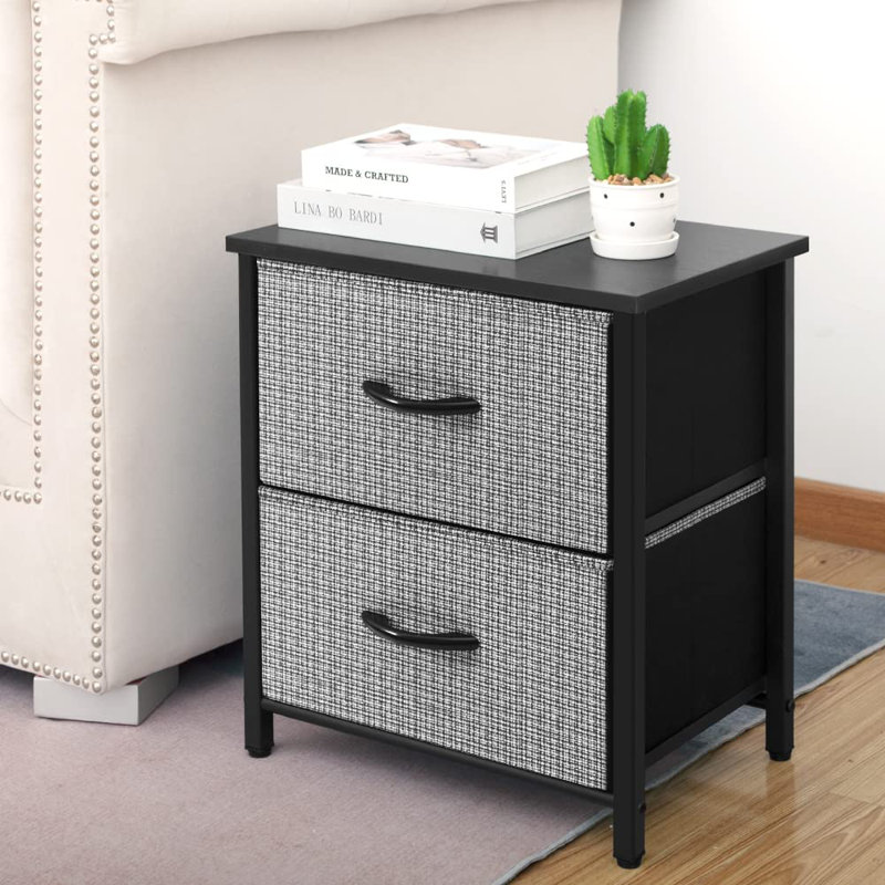 Commode Torree, Noir / blanc