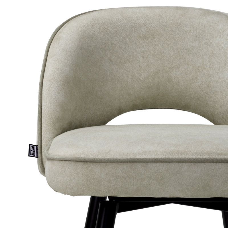 Cliff Upholstered Stool with Metal Frame, Counter Stool (27.17" Seat Height)