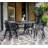 Joy Round Metal Outdoor Dining Table , 56.7'' in. W 43.4'' in. D-56178171-56083121
