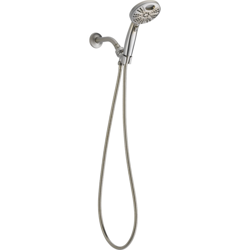 Universal Showering Components Multi Function Handheld Shower Head with Temp2o, Brilliance Stainless