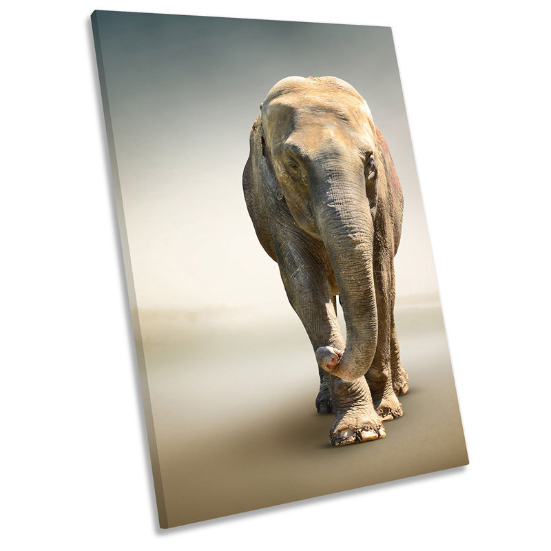 Elephant African - Wrapped Canvas Print, 121.9cm H x 81.3cm W x 4cm D