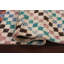 Tapis de couloir damier marocain noué à la main 3 x 13