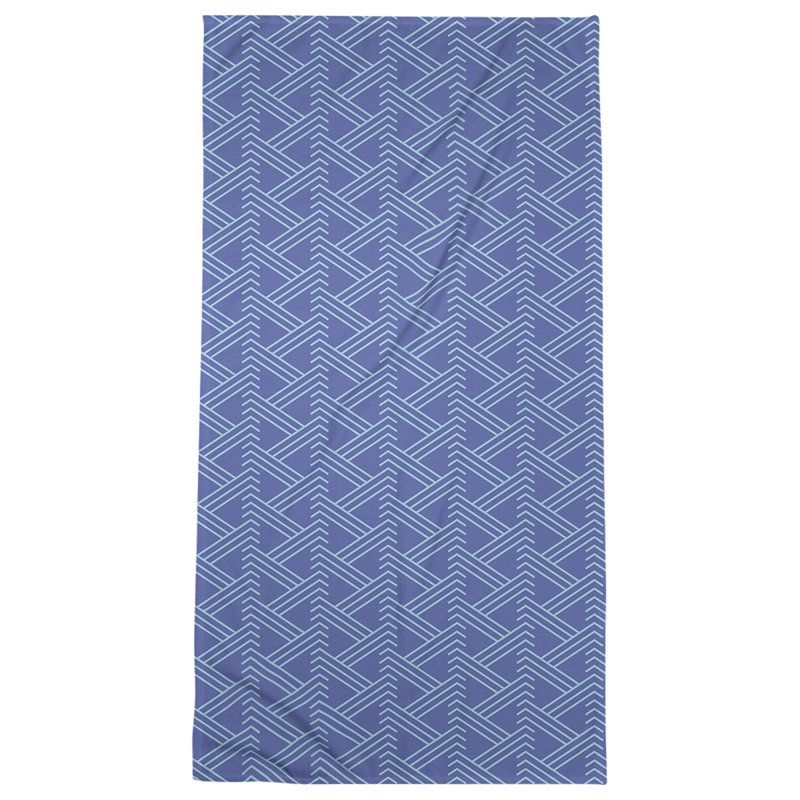 Jordao Bath Towel, Blue/White