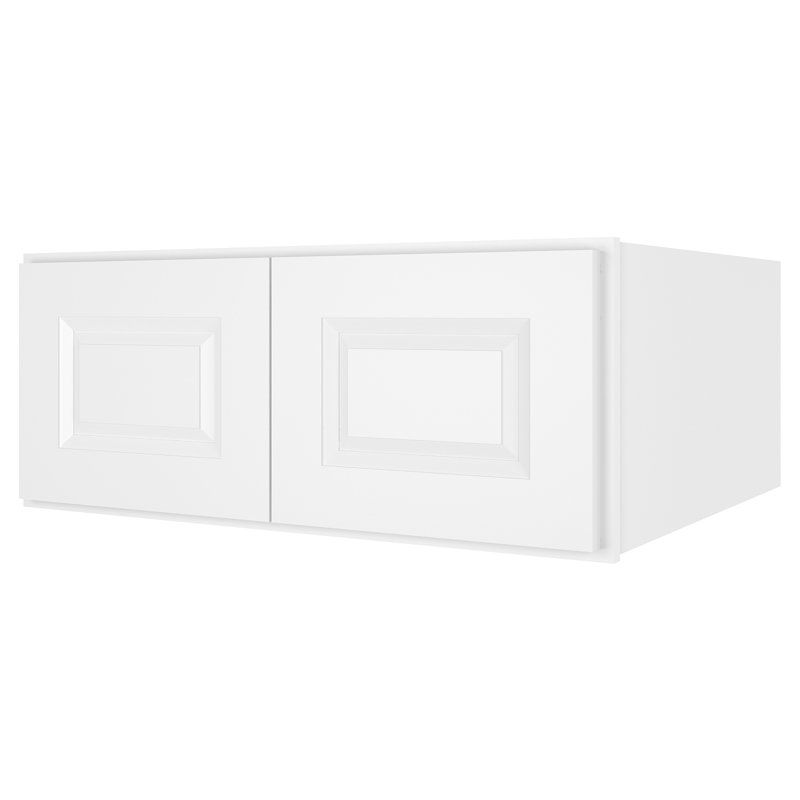 Armoire murale standard en contreplaqué, Blanc traditionnel, H 12 po x l 30 po x P 24 po