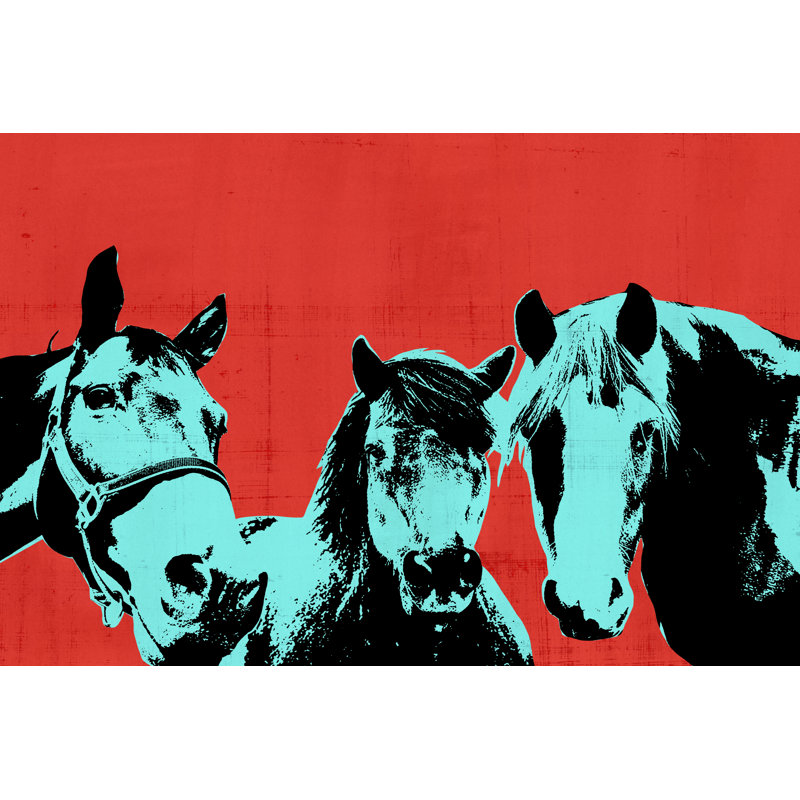 Pop Art Farm I by Annie Warren - Painting on Canvas, Wrapped Canvas, 122 cm H x 81 cm W