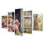 Hydrangées par la porte de la ferme I - Art mural hortensia - Art mural traditionnel sur toile-1136786684-1136786682