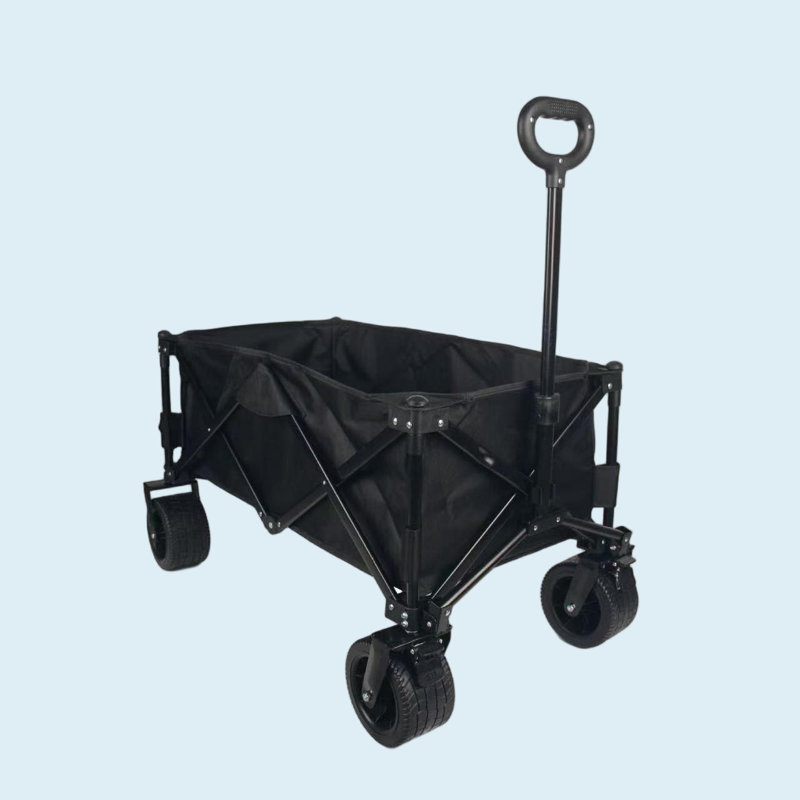 Chariot d'épicerie portable tout-terrain pliable avec poignée réglable