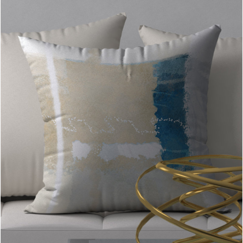 Housse de coussin décoratif carrée Fizz, 18" x 18"