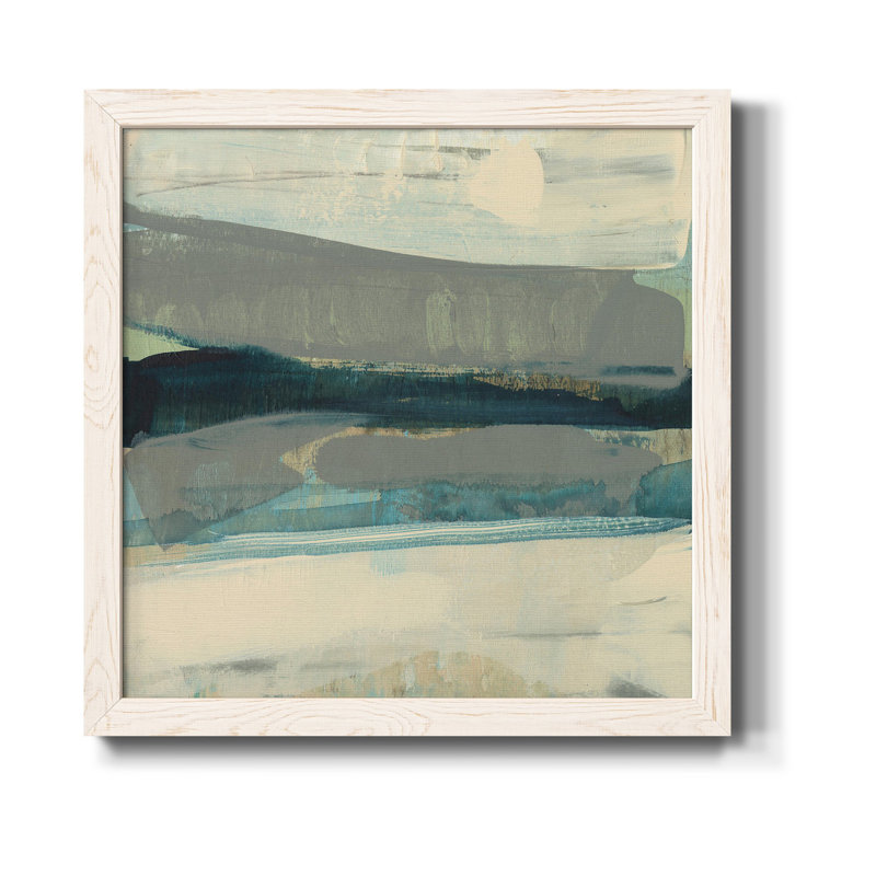 " Coastline Twist II ", White, 17" H x 17" W x 1" D, White