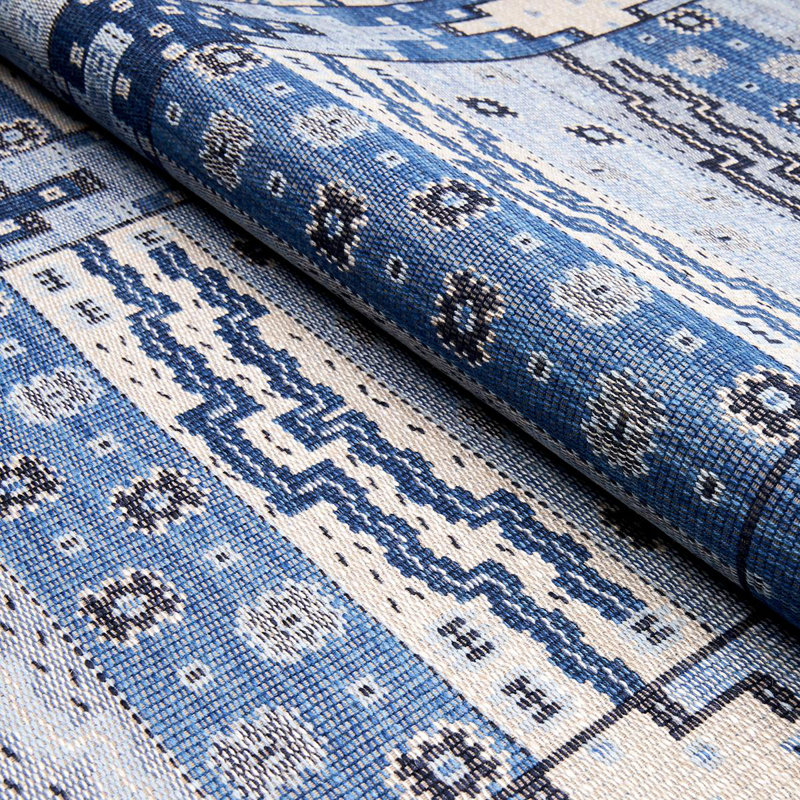 Tissu tissé à plat Fairuza, Denim