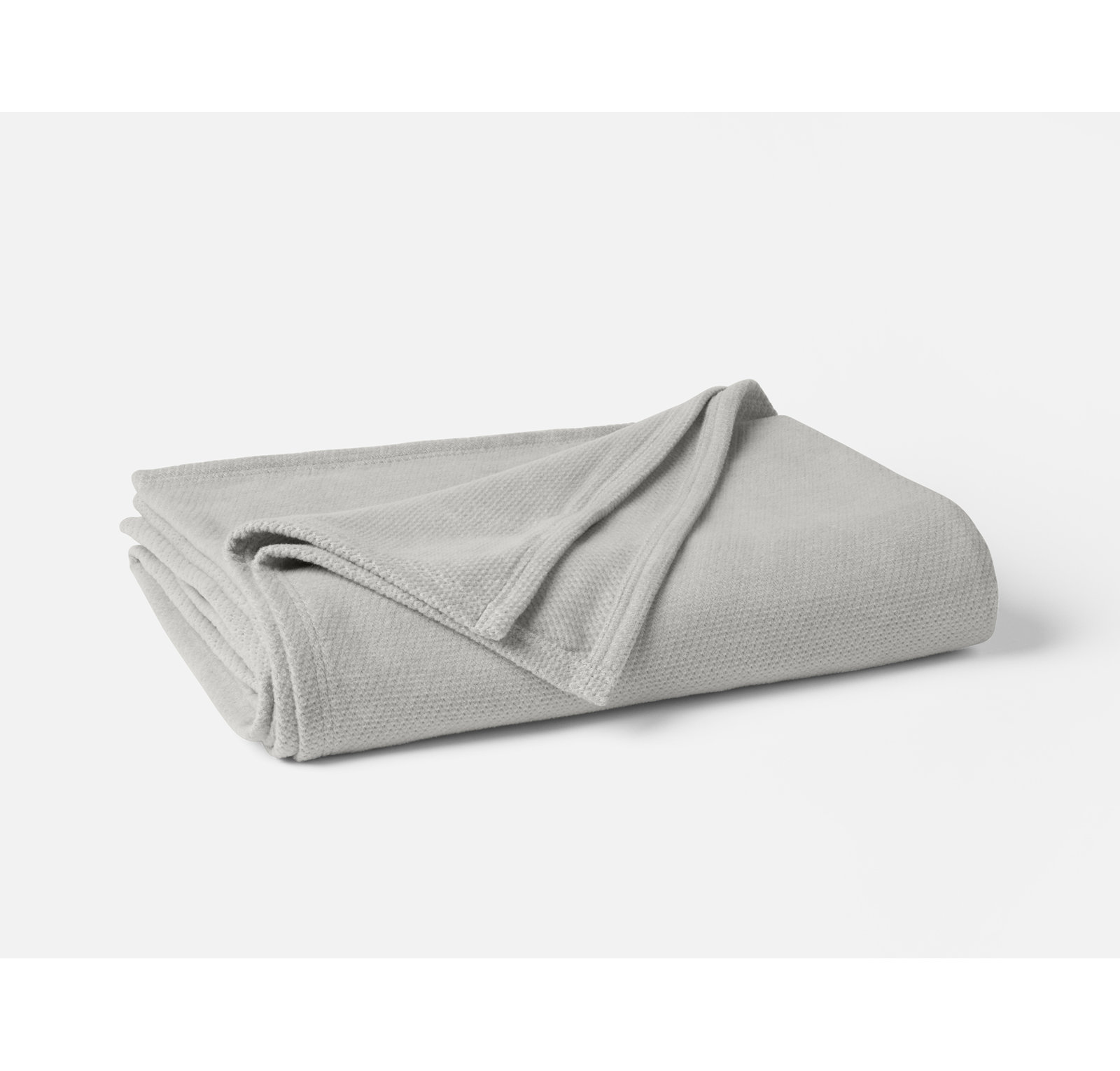 Sequoia Hand Woven Throw Blanket, King, Soft Gray