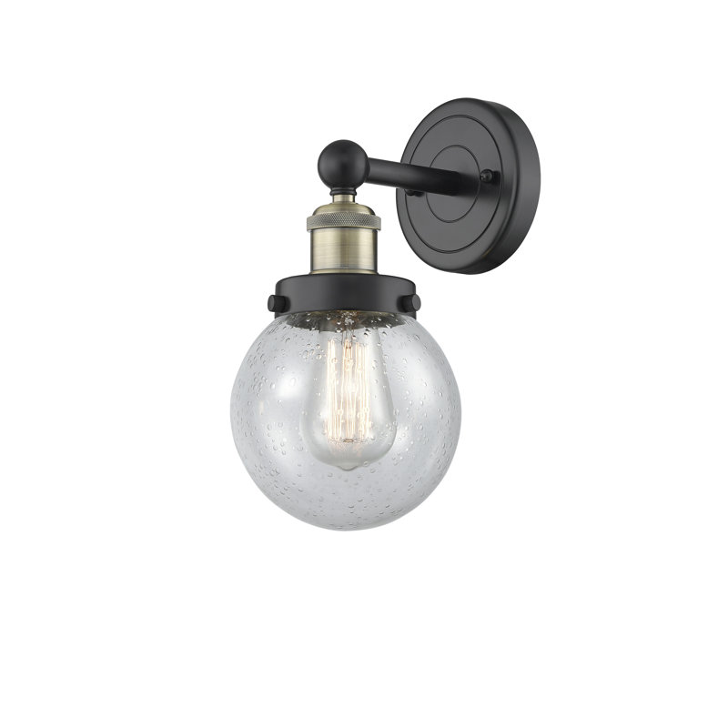 Chickamauga Armed Sconce, Seedy, Black Antique Brass